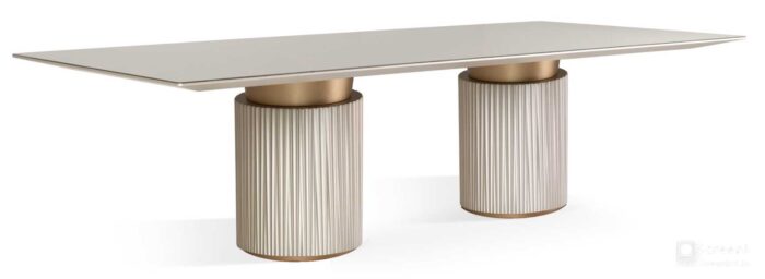 MESA DE JANTAR PLISSÊ SLIM MOEDA  LANÇAMENTO